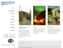 Tablet Screenshot of goldrushcampground.com